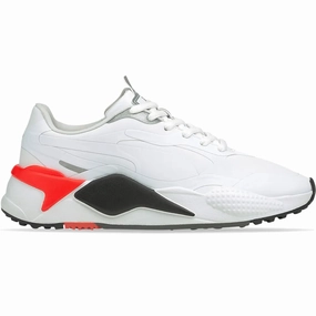 Puma Men's TOUR Ltd Edition RS-G Golf Shoe - PUMA WHITE / PUMA BLACK / HIGH RISK RED Puma LTD Tour Edition golf shoes
