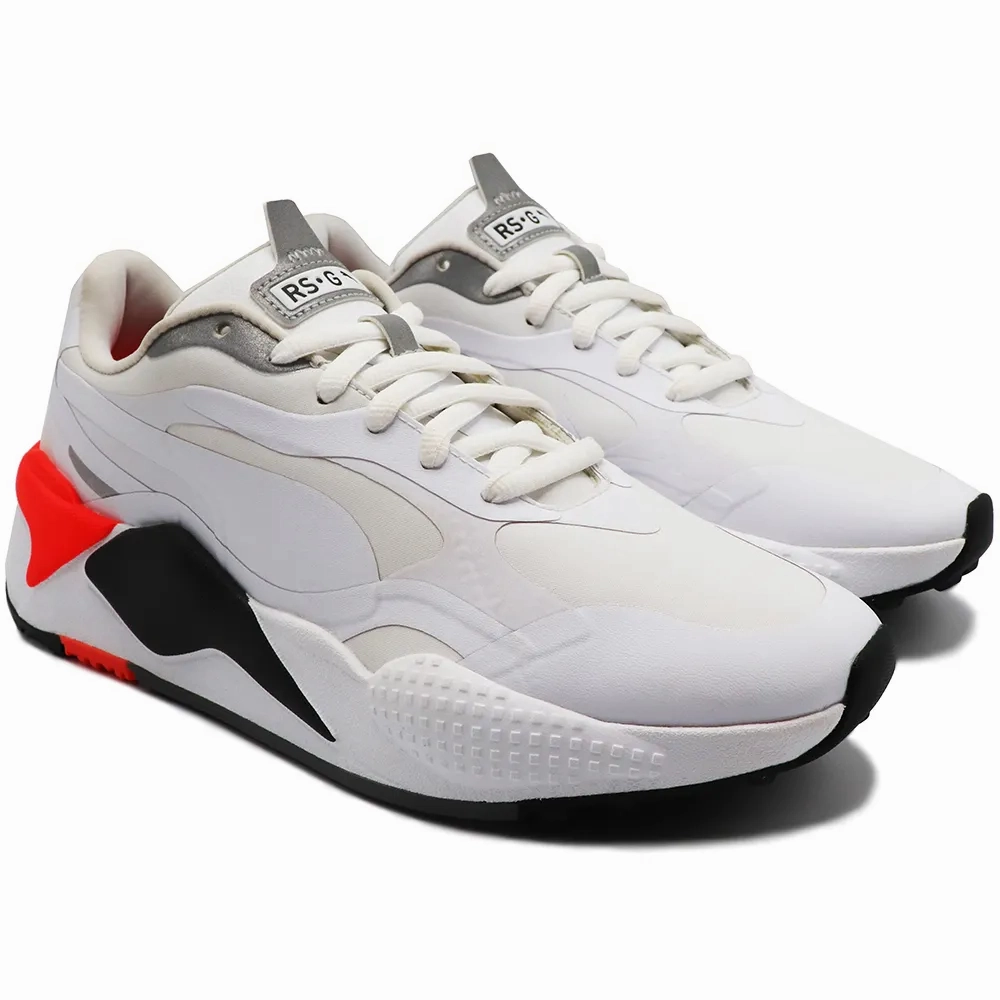 Puma Men's TOUR Ltd Edition RS-G Golf Shoe - PUMA WHITE / PUMA BLACK / HIGH RISK RED Puma LTD Tour Edition Golf Shoes