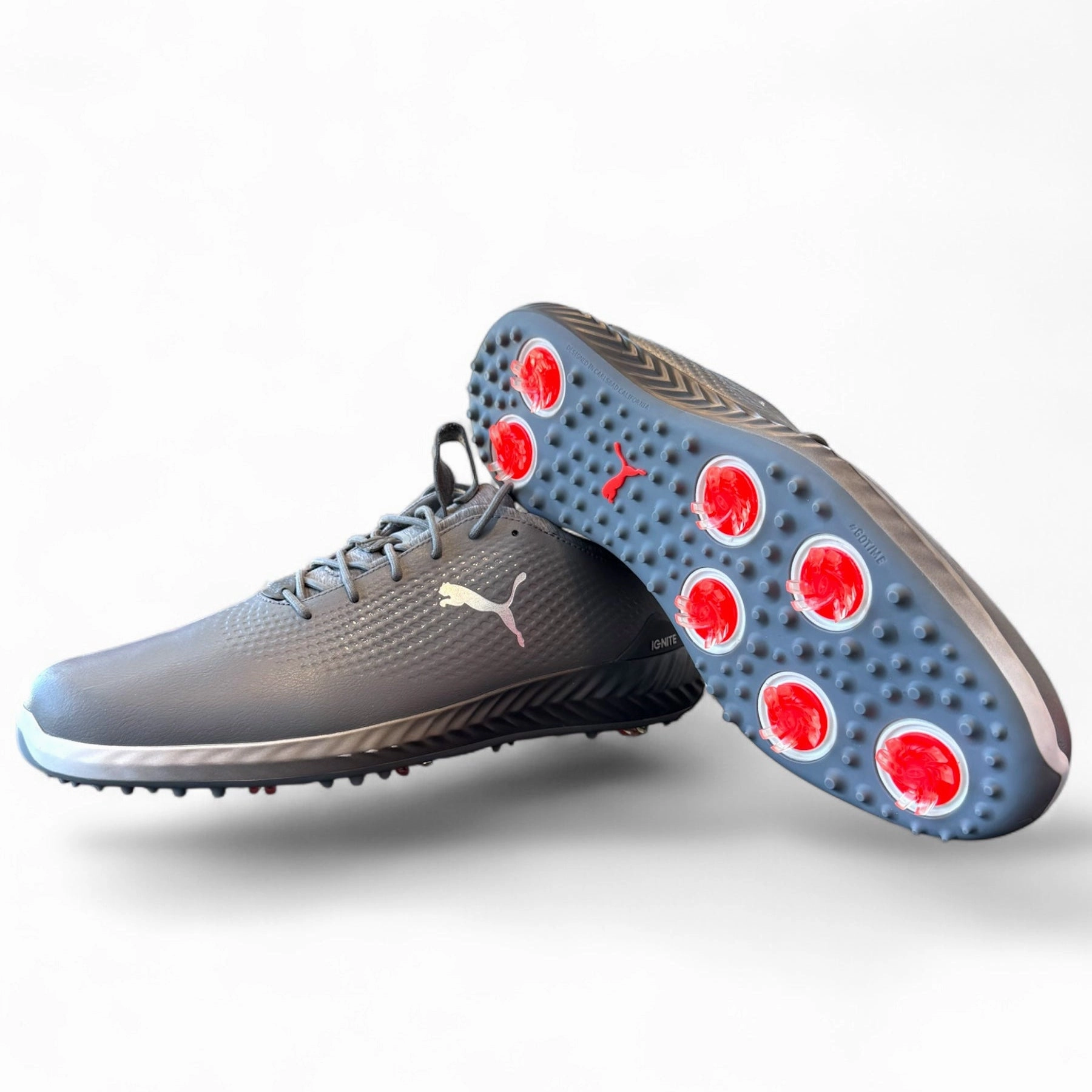 Puma Men's TOUR LTD EDITION RYDER CUP- IGNITE PWRADAPT LEATHER GOLF SHOES  - DK GREY / SILVER - SZ 11 Puma LTD Tour Edition Golf Shoes