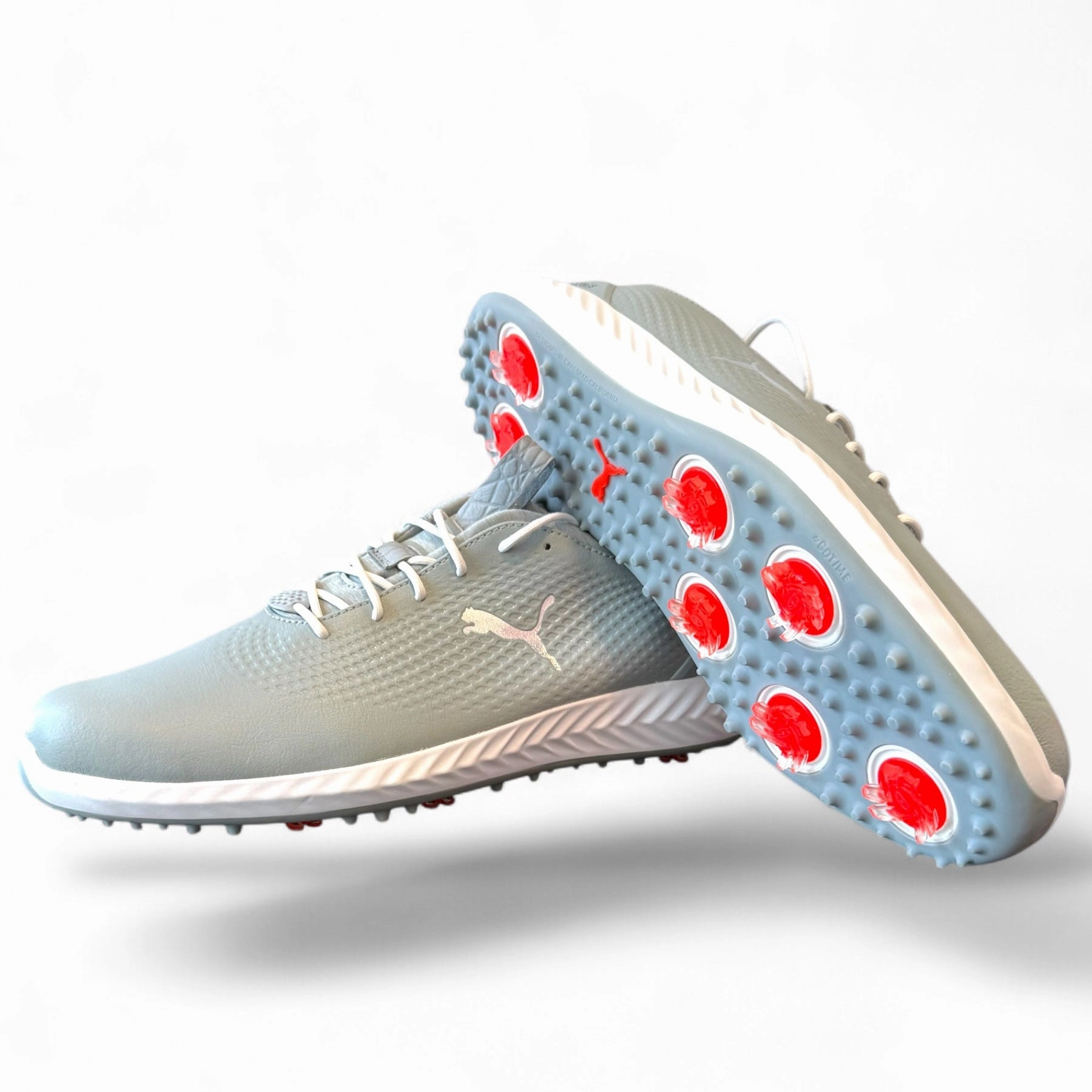 Puma Men's TOUR LTD EDITION RYDER CUP- IGNITE PWRADAPT LEATHER GOLF SHOES  - LT GREY / SILVER - SZ 11 Puma LTD Tour Edition Golf Shoes