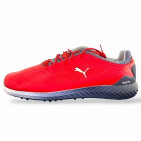 Puma Men's TOUR LTD EDITION RYDER CUP- IGNITE PWRADAPT LEATHER GOLF SHOES  - RED /SILVER/ BLUE SZ 13 Puma LTD Tour Edition golf shoes