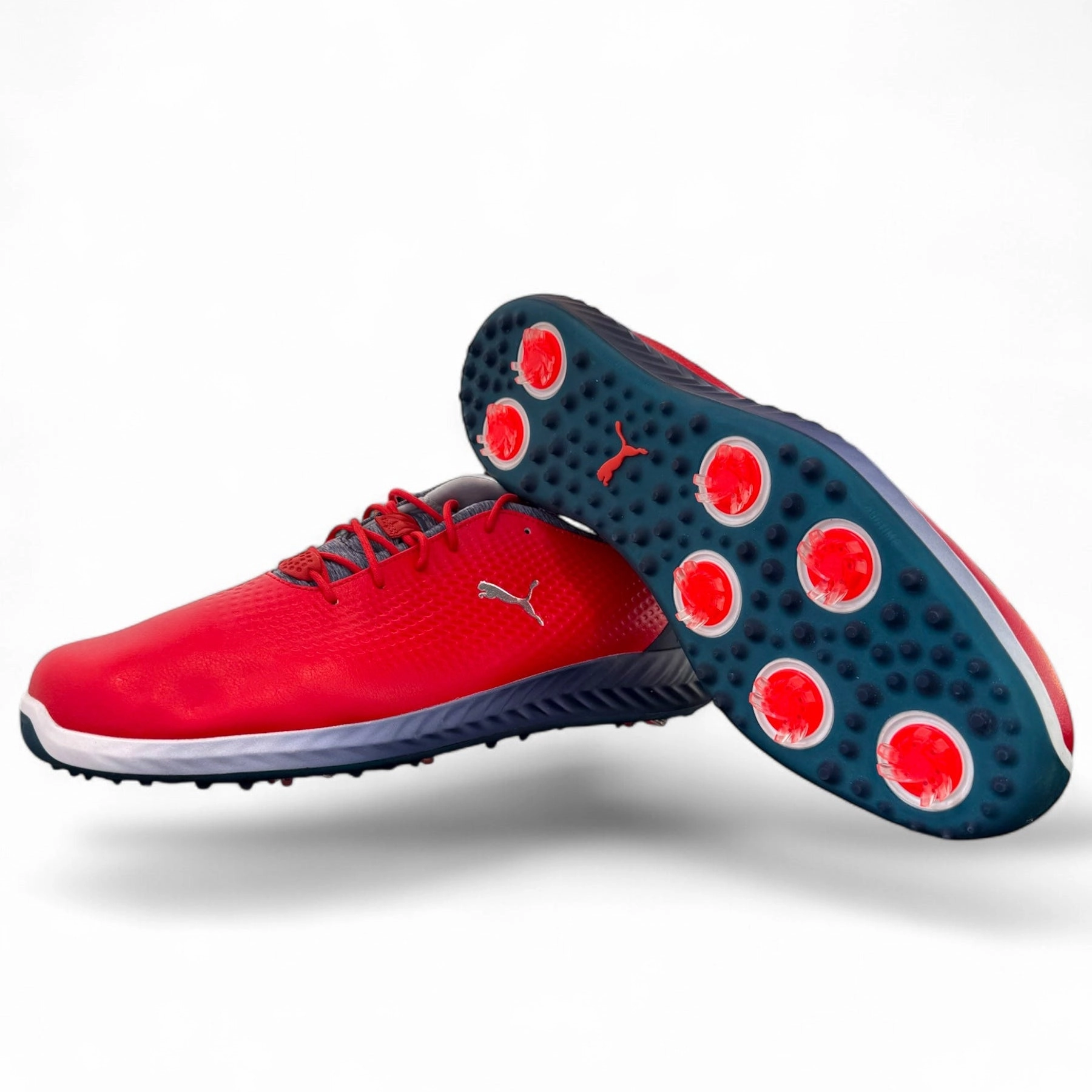 Puma Men's TOUR LTD EDITION RYDER CUP- IGNITE PWRADAPT LEATHER GOLF SHOES  - RED /SILVER/ BLUE SZ 13 Puma LTD Tour Edition Golf Shoes