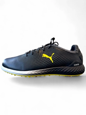 Puma Men's TOUR LTD- IGNITE PWRADAPT LEATHER GOLF SHOES  -BLACK / YELLOW - SZ 11 (Copy) Puma LTD Tour Edition golf shoes