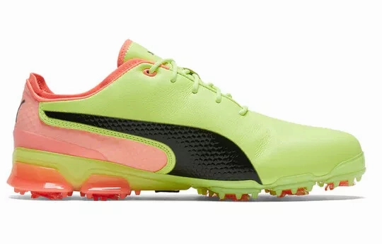Puma Men's TOUR RICKIE FOWLER - IGNITE PROADAPT LEATHER Golf Shoes - FIZZY YELLOW Puma LTD Tour Edition Golf Shoes