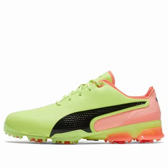 Puma Men's TOUR RICKIE FOWLER - IGNITE PROADAPT LEATHER Golf Shoes - FIZZY YELLOW Puma LTD Tour Edition Golf Shoes