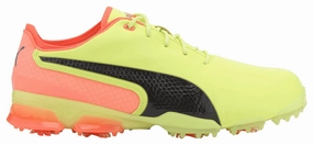 Puma Men's TOUR RICKIE FOWLER - IGNITE PROADAPT LEATHER Golf Shoes - FIZZY YELLOW Puma LTD Tour Edition golf shoes