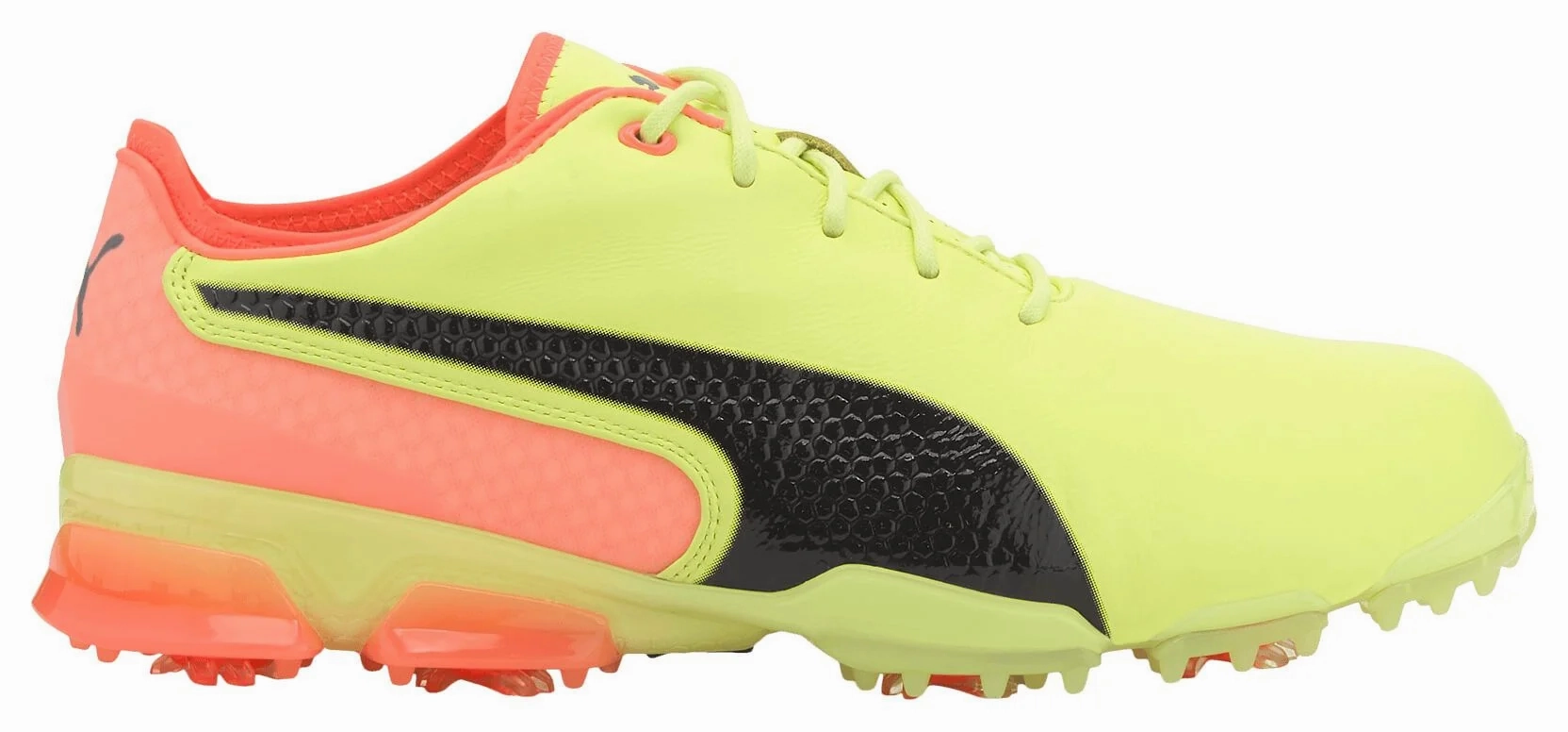 Puma Men's TOUR RICKIE FOWLER - IGNITE PROADAPT LEATHER Golf Shoes - FIZZY YELLOW Puma LTD Tour Edition golf shoes