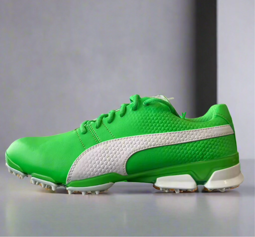 Puma Men's TOUR RICKIE FOWLER AUGUSTA - IGNITE PROADAPT LEATHER Golf Shoes - AUGUSTA GREEN /WHITE Puma LTD Tour Edition golf shoes