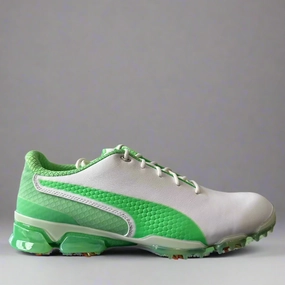 Puma Men's TOUR (RICKIE FOWLER) IGNITE PROADAPT DELTA LEATHER Golf Shoes - IRISH GREEN / WHITE Puma LTD Tour Edition golf shoes