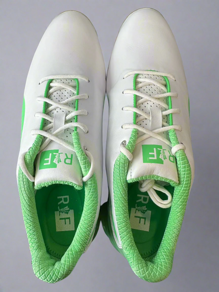 Puma Men's TOUR (RICKIE FOWLER) IGNITE PROADAPT DELTA LEATHER Golf Shoes - IRISH GREEN / WHITE Puma LTD Tour Edition Golf Shoes