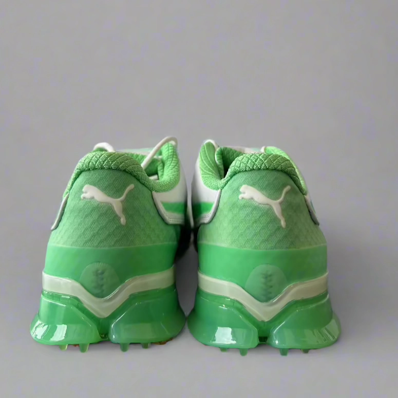 Puma Men's TOUR (RICKIE FOWLER) IGNITE PROADAPT DELTA LEATHER Golf Shoes - IRISH GREEN / WHITE Puma LTD Tour Edition Golf Shoes
