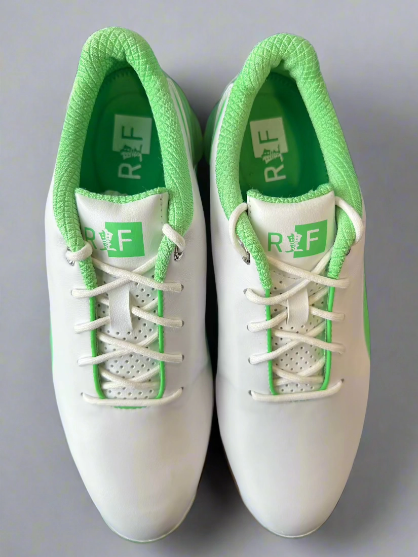 Puma Men's TOUR (RICKIE FOWLER) IGNITE PROADAPT DELTA LEATHER Golf Shoes - IRISH GREEN / WHITE Puma LTD Tour Edition Golf Shoes