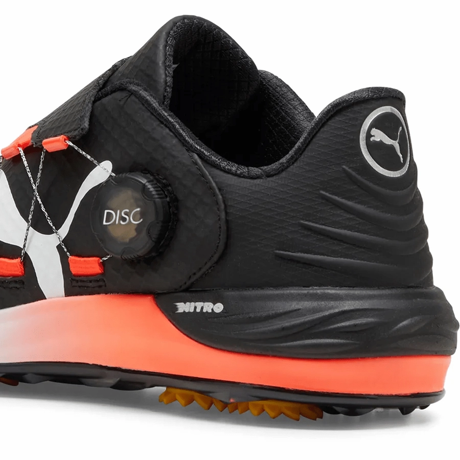 PUMA Phantomcat Nitro Disc Golf Shoes - Black Classic Men's Spiked Golf Shoes