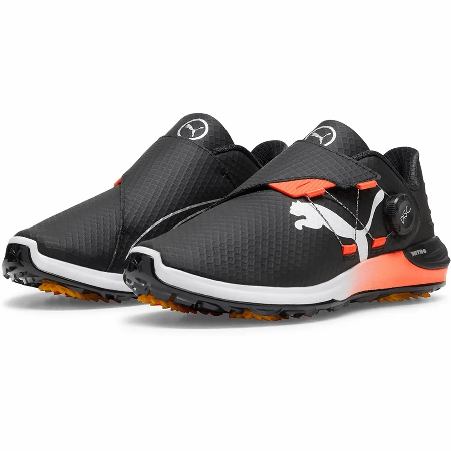 PUMA Phantomcat Nitro Disc Golf Shoes - Black Classic Men's Spiked Golf Shoes