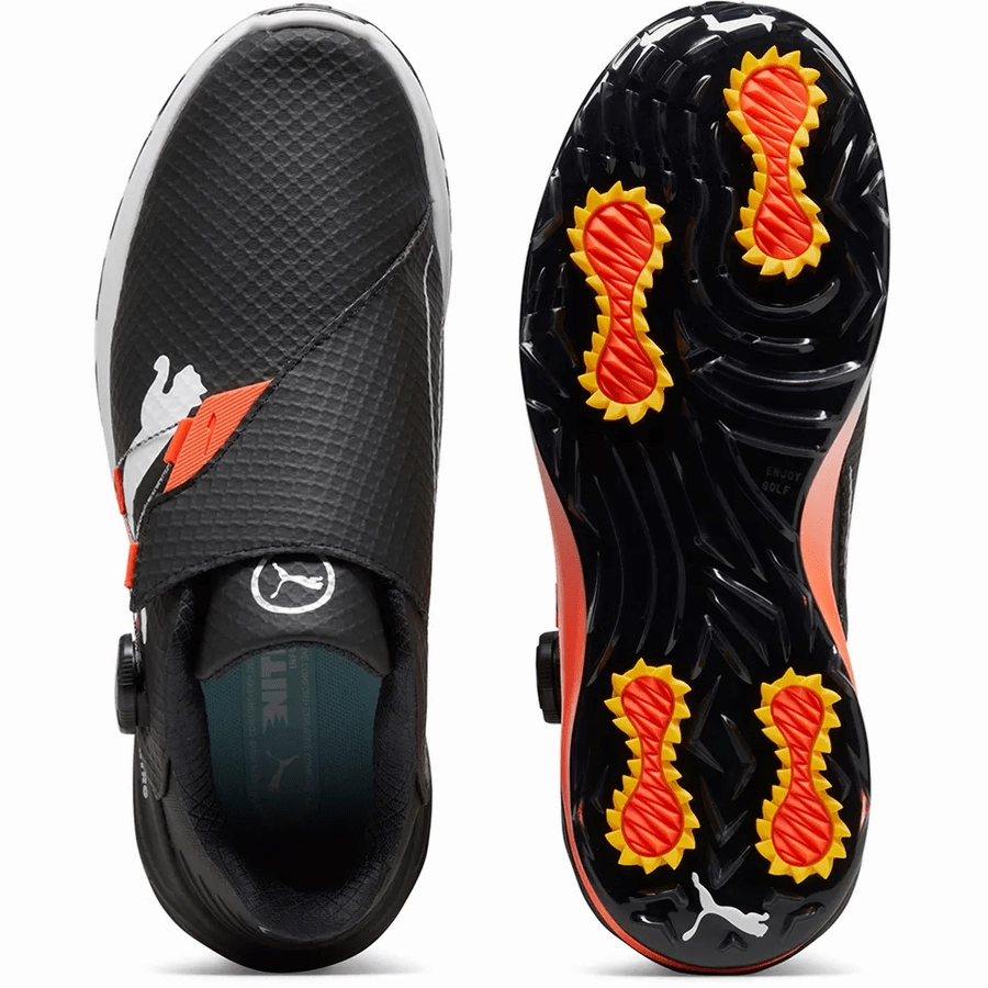 PUMA Phantomcat Nitro Disc Golf Shoes - Black Classic Men's Spiked Golf Shoes