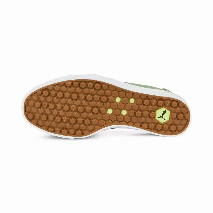 Puma TUSTIN Slip-On Ladies Spikeless Golf Shoes - Green Women's Spikeless Golf Shoes