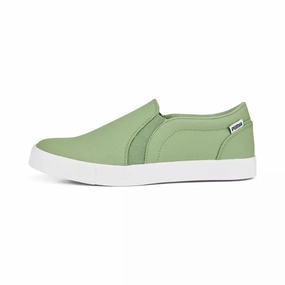 Puma TUSTIN Slip-On Ladies Spikeless Golf Shoes - Green Women's spikeless golf shoes collection