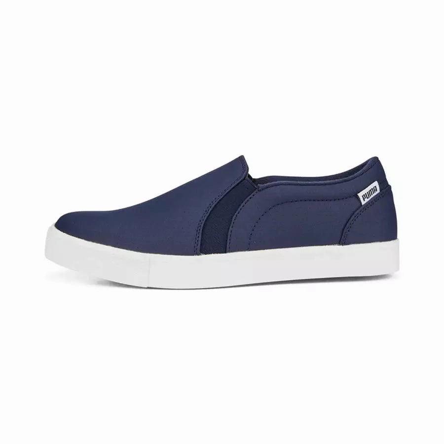 Puma TUSTIN Slip-On Ladies Spikeless Golf Shoes - Navy Women's spikeless golf shoes collection