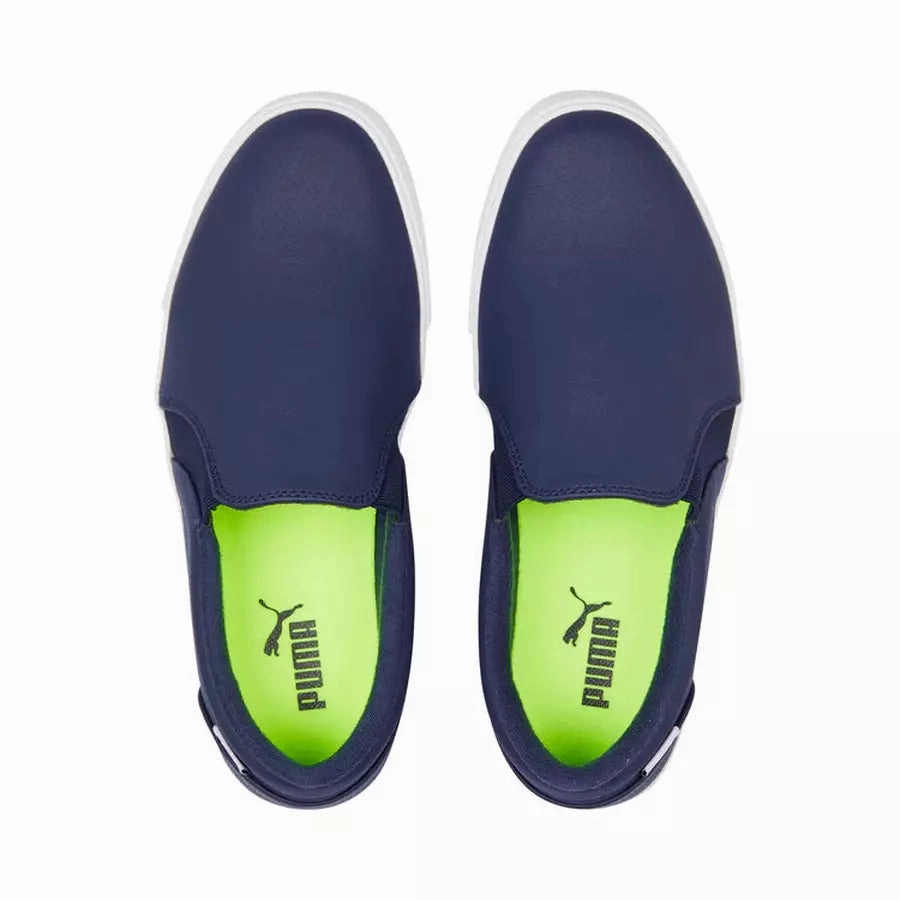 Puma TUSTIN Slip-On Ladies Spikeless Golf Shoes - Navy Women's Spikeless Golf Shoes