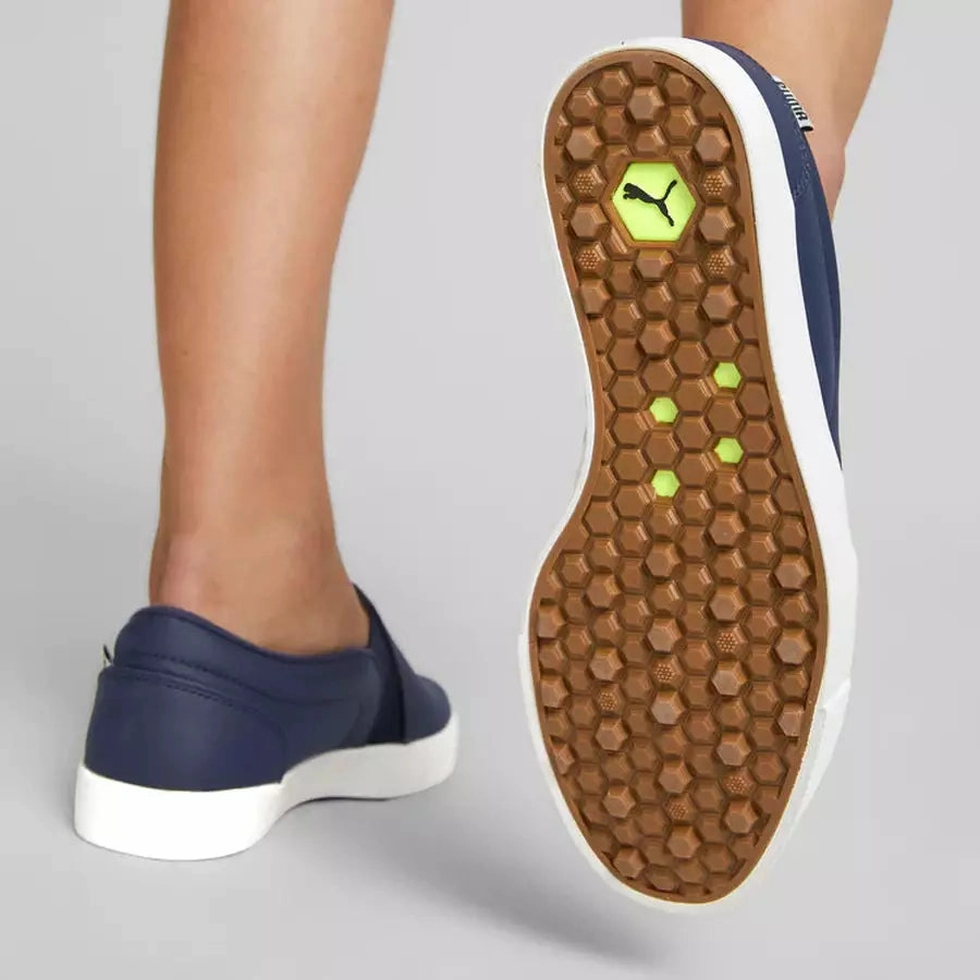 Puma TUSTIN Slip-On Ladies Spikeless Golf Shoes - Navy Women's Spikeless Golf Shoes