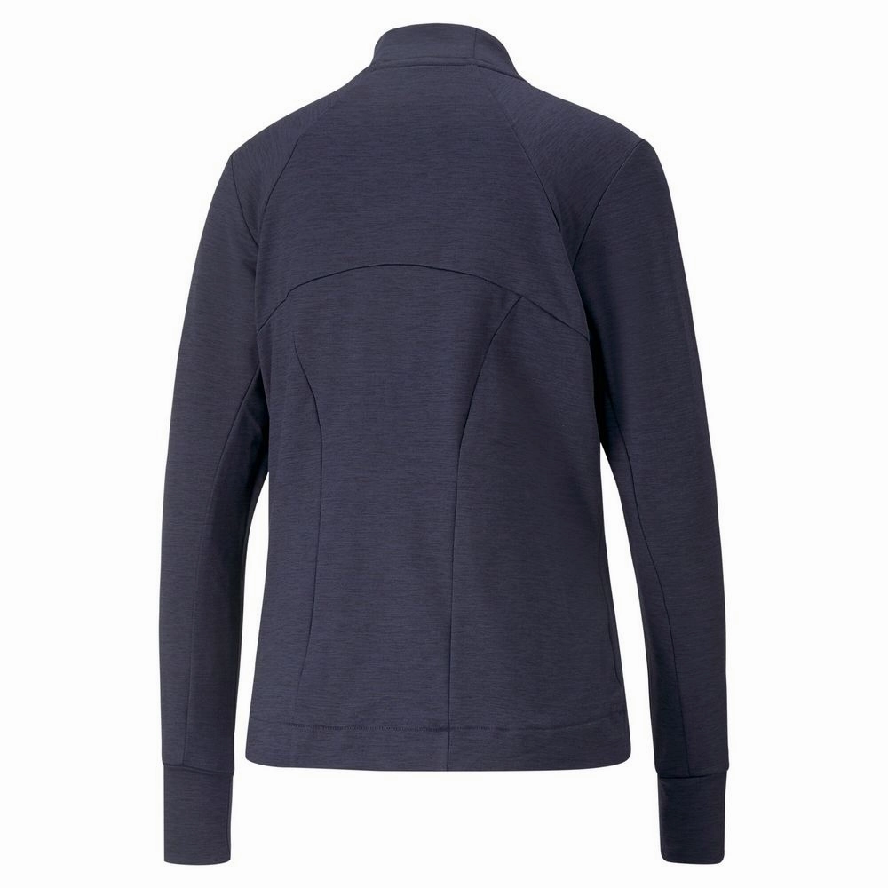 Puma Women's Cloudspun Full Zip Golf Jacket - NAVY HEATHER Puma LTD Tour Edition Golf Shoes