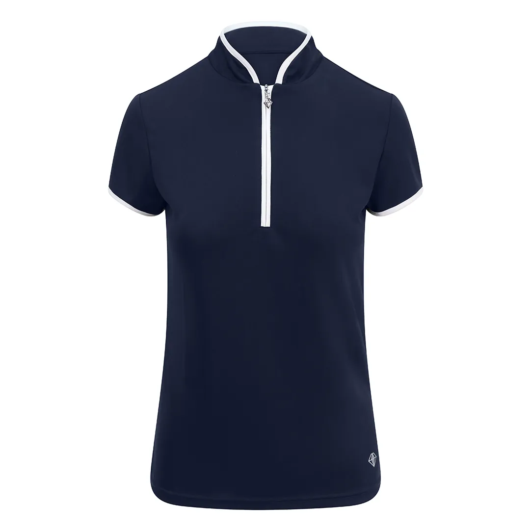 Pure Golf Ladies Bloom Cap Sleeve Golf Polo Shirt PG-99012