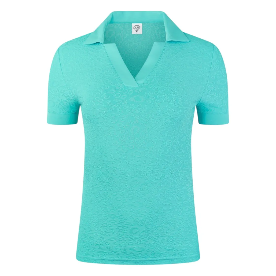 Pure Golf Ladies Christy Jacquard Short Sleeve Golf Polo Shirt PG-95067