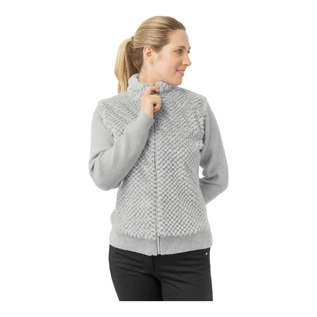 Pure Golf Ladies Ellisa Kniited Faux Fur Cardigan PG-48508