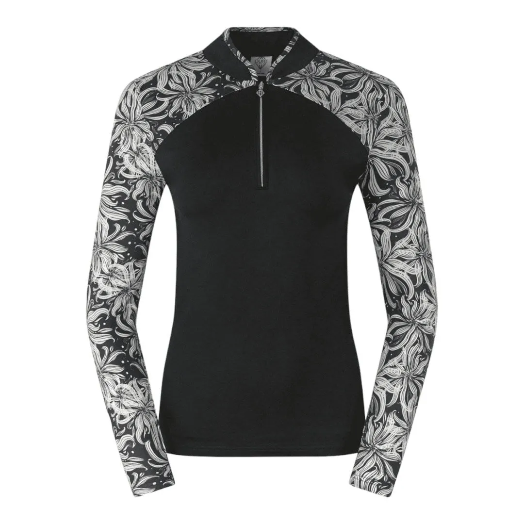 Pure Golf Ladies Maple Long Sleeve Zip Golf Top PG-38002