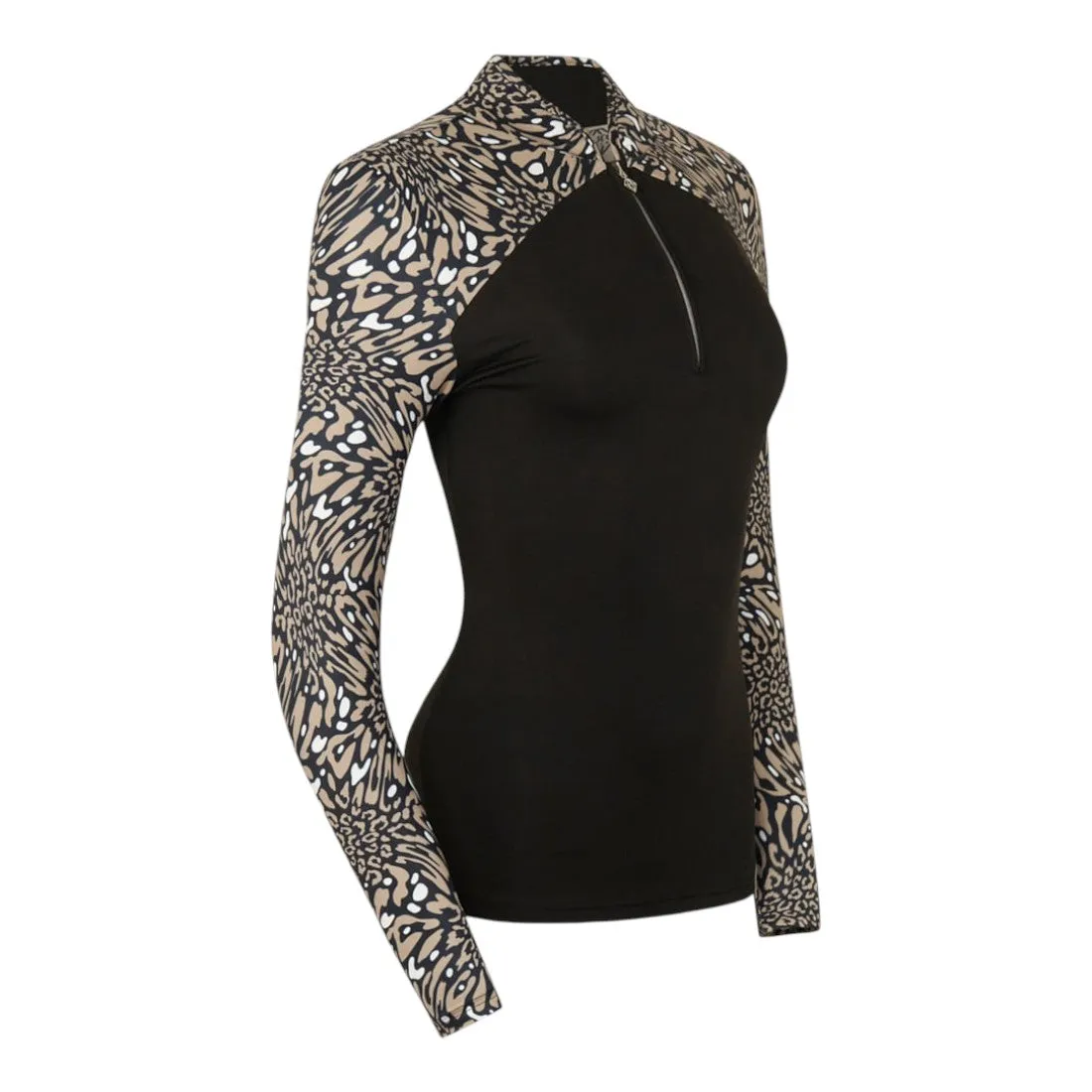 Pure Golf Ladies Maple Long Sleeve Zip Golf Top PG-48002