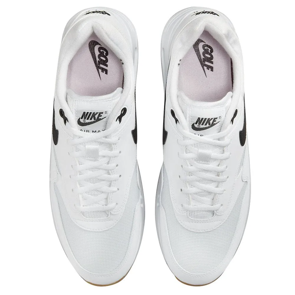 Nike Air Max 1 '86 OG G Spikeless Golf Shoes White/Black/Gum/Brown - FW25 Unisex Non-Slip Soles, Motion Control Shoes