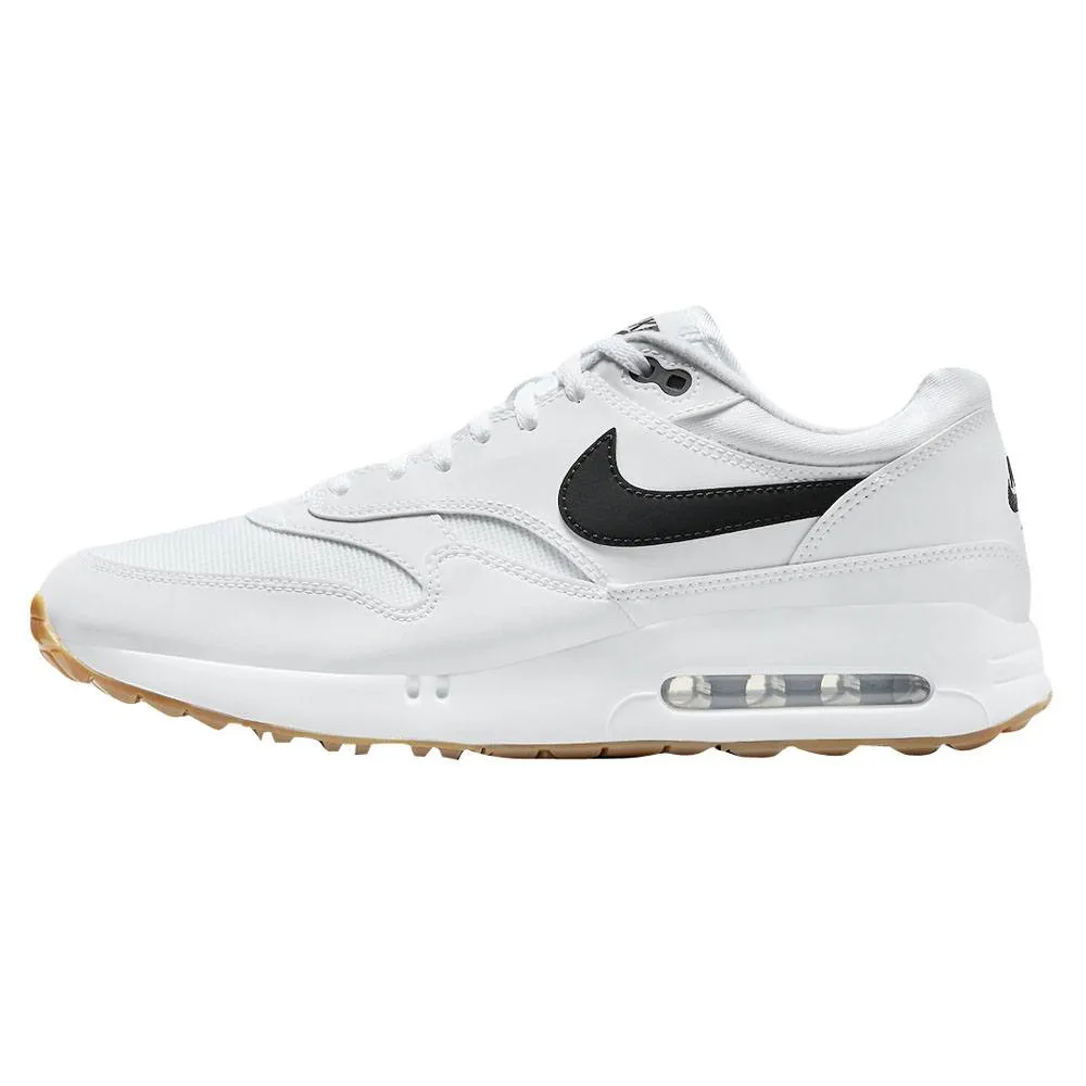 Non-Slip Soles Nike Air Max 1 '86 OG G Spikeless Golf Shoes White/Black/Gum/Brown - FW25 Unisex