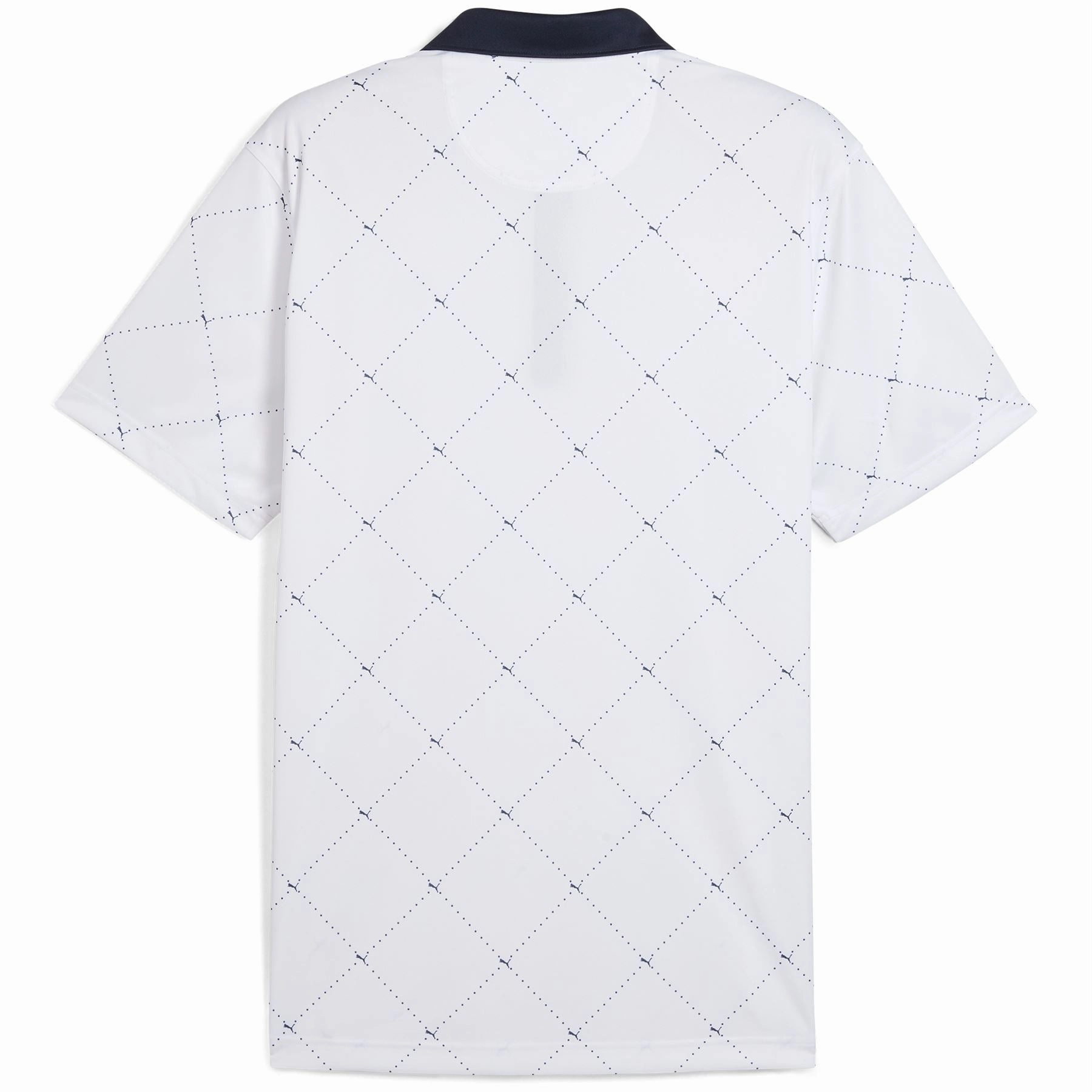 Pure 2.0 Argyle Polo White Glow/Deep Navy Puma Men's Sportswear