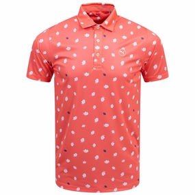 Pure 2.0 Birdies Polo Peach Frost/White Glow Puma men's athletic clothing