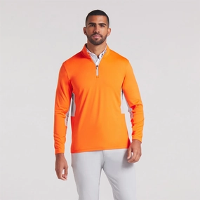 Pure 2.0 Quarter Zip Rickie Orange Puma men's athletic clothing