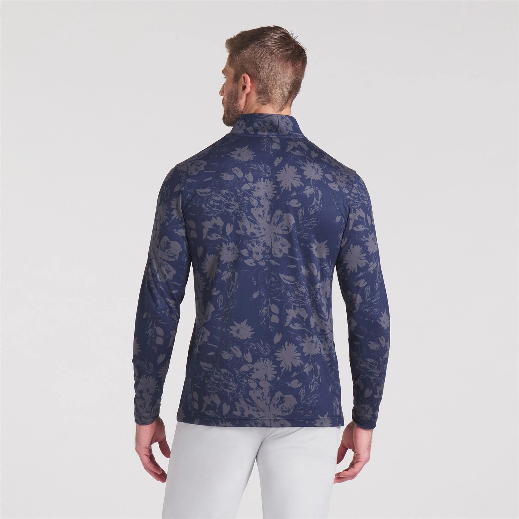 Pure 2.0 Rose Quarter Zip Deep Navy/Strong Grey Puma Men's Sportswear