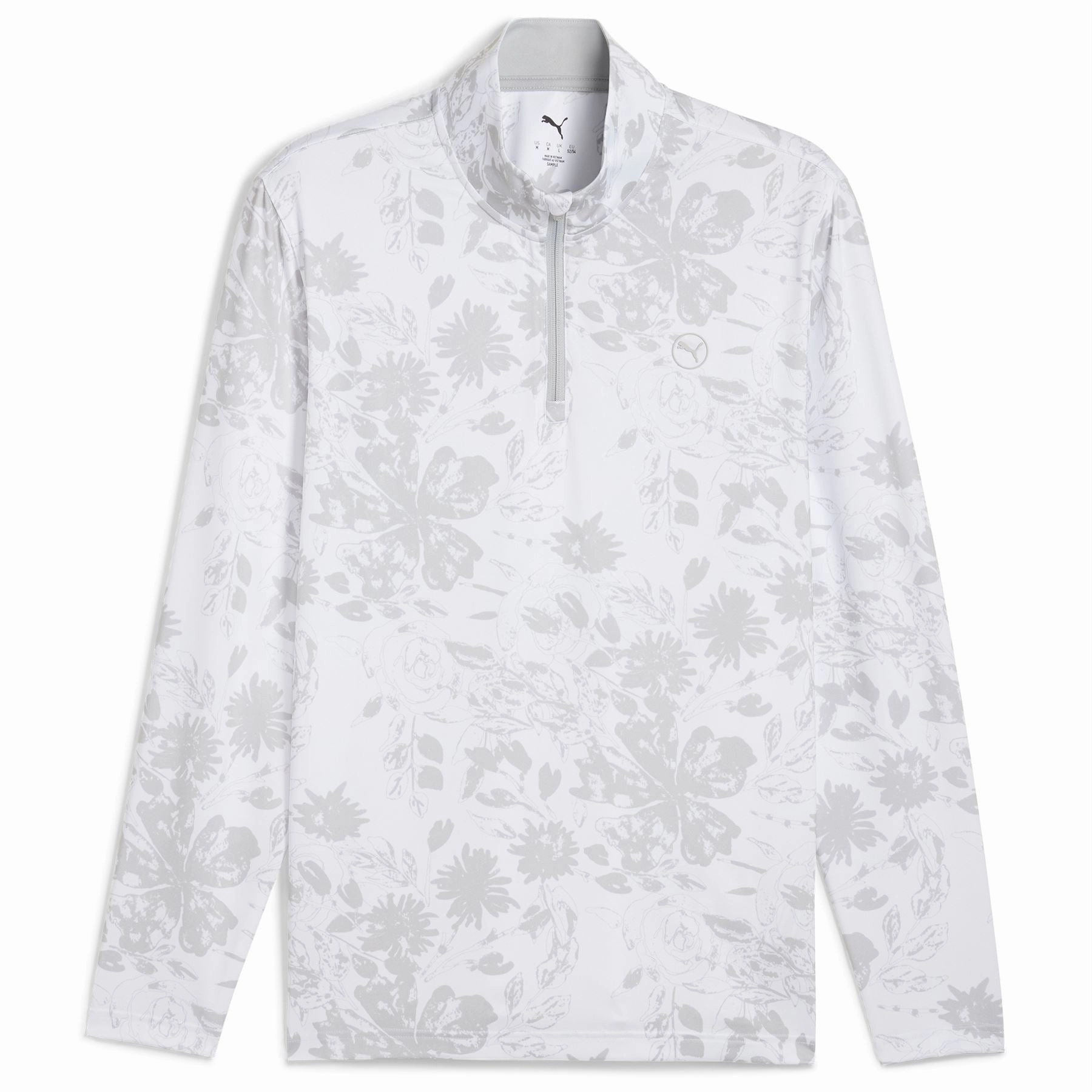 Pure 2.0 Rose Quarter Zip White Glow/Strong Grey Puma Men's Sportswear