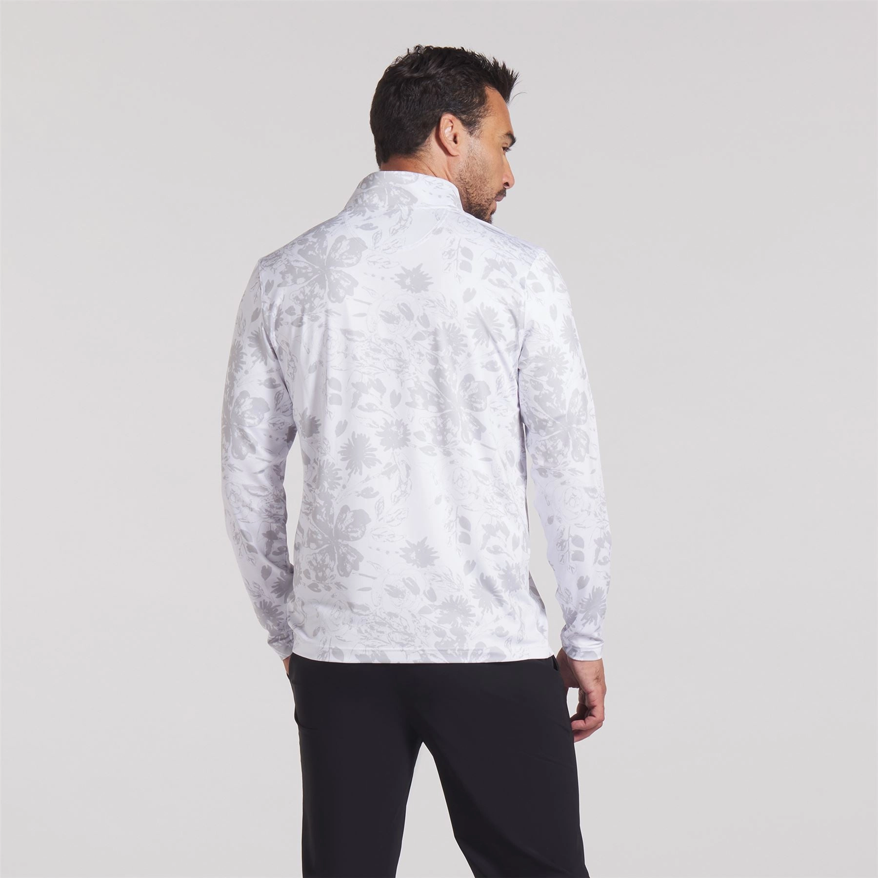 Pure 2.0 Rose Quarter Zip White Glow/Strong Grey Puma Men's Sportswear