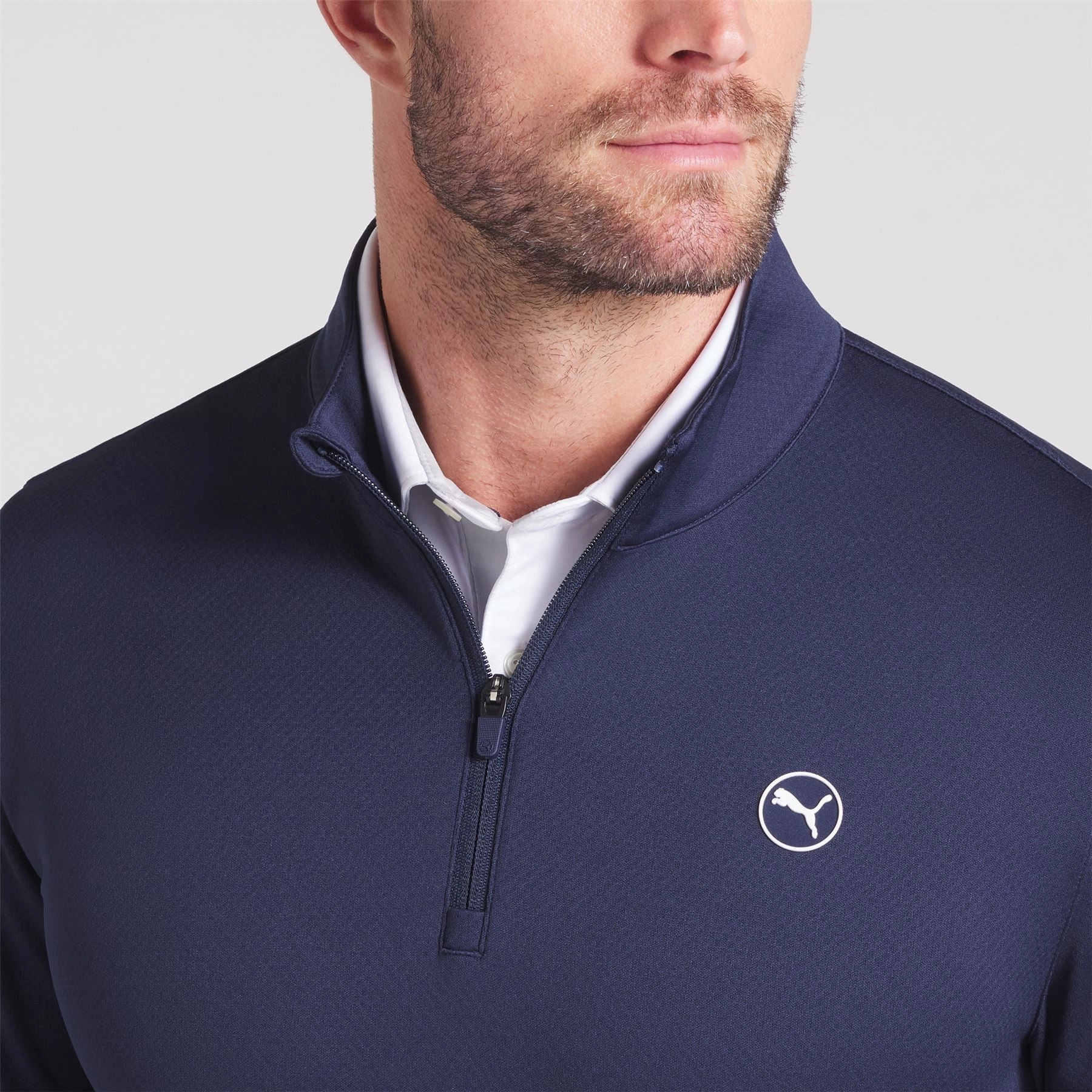 Pure 2.0 Texture Quarter Zip Deep Navy Puma Men's Sportswear