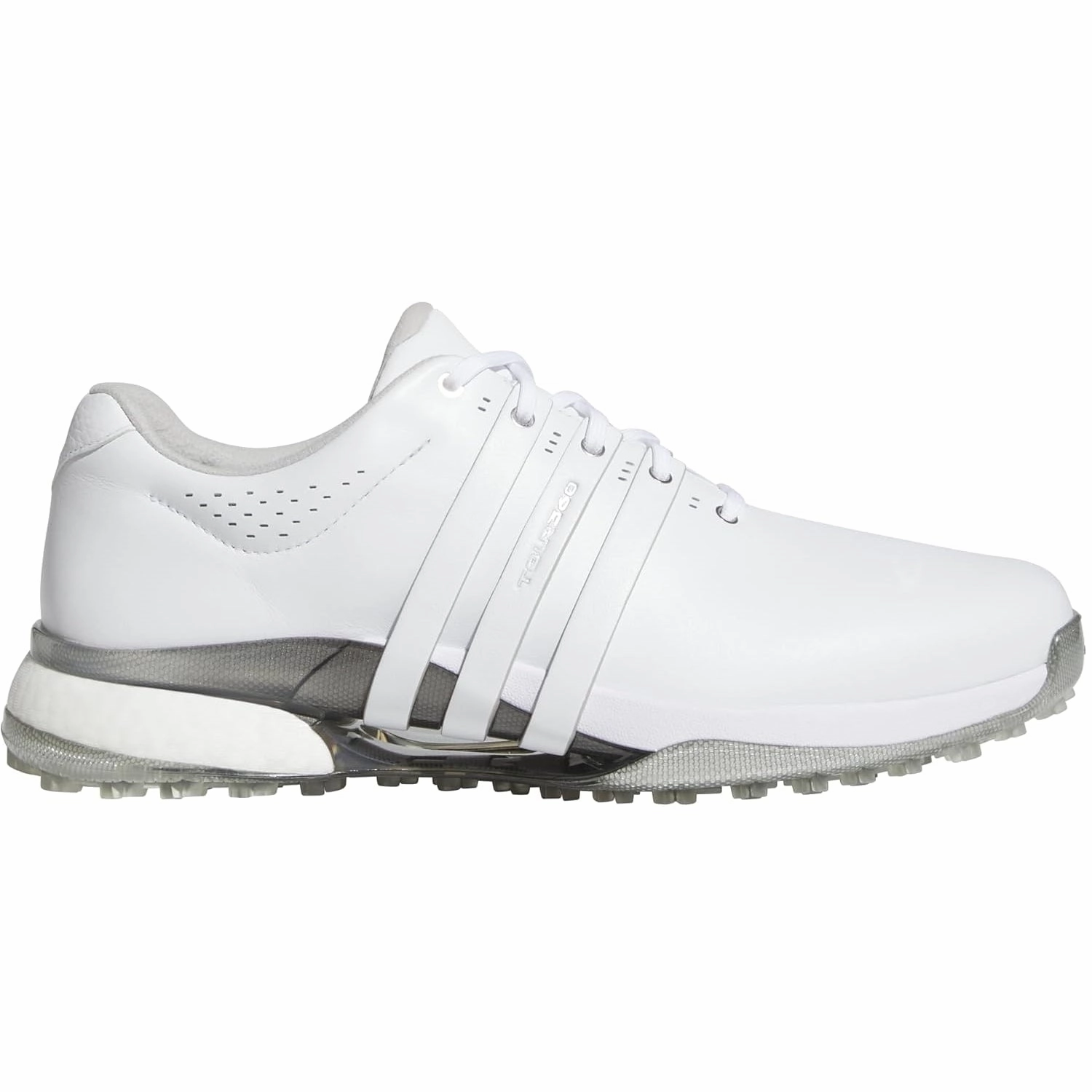 Outdoor Shoes Adidas Men's Tour360 25 Spikeless Golf Shoes - Cloud White/Silver Metallic Stylish Comfort Shoes
