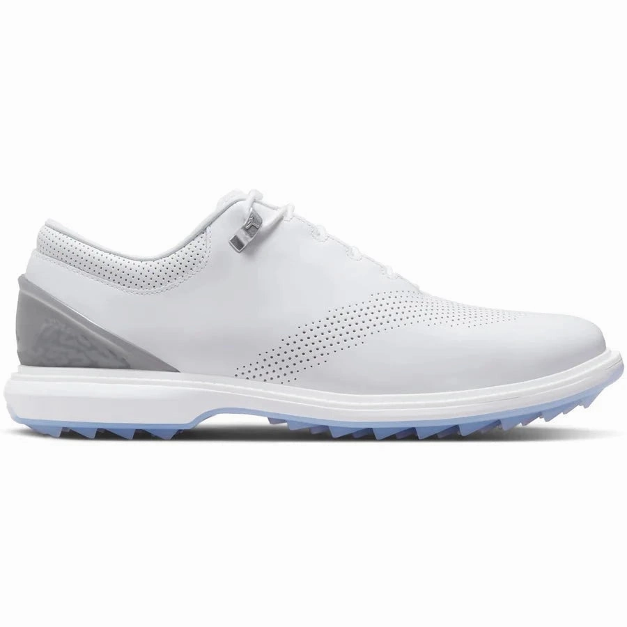 Pure Steps Nike Jordan ADG 4 Golf Shoes DM0103 Lightweight Sport Trainers Walking Shoes, Shoes On Plain Background, Clean Silhouette Shoes