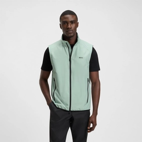 Putt Full Zip Gilet Open Green Boss men's fashion and office attire