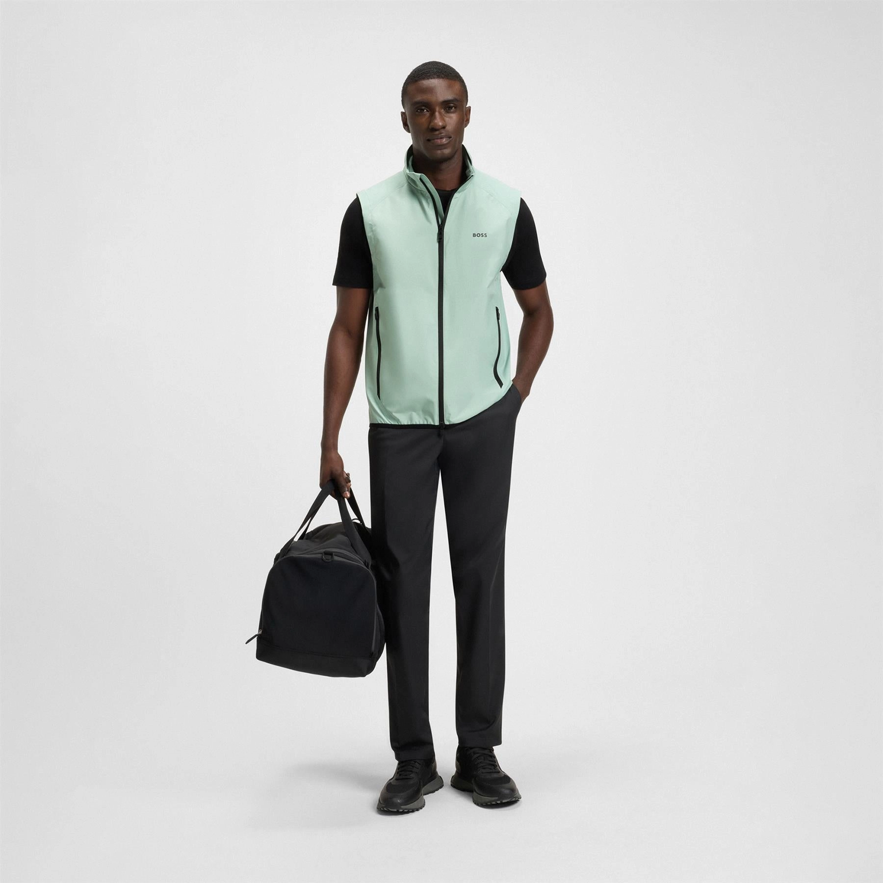 Putt Full Zip Gilet Open Green Boss Men's Fashion