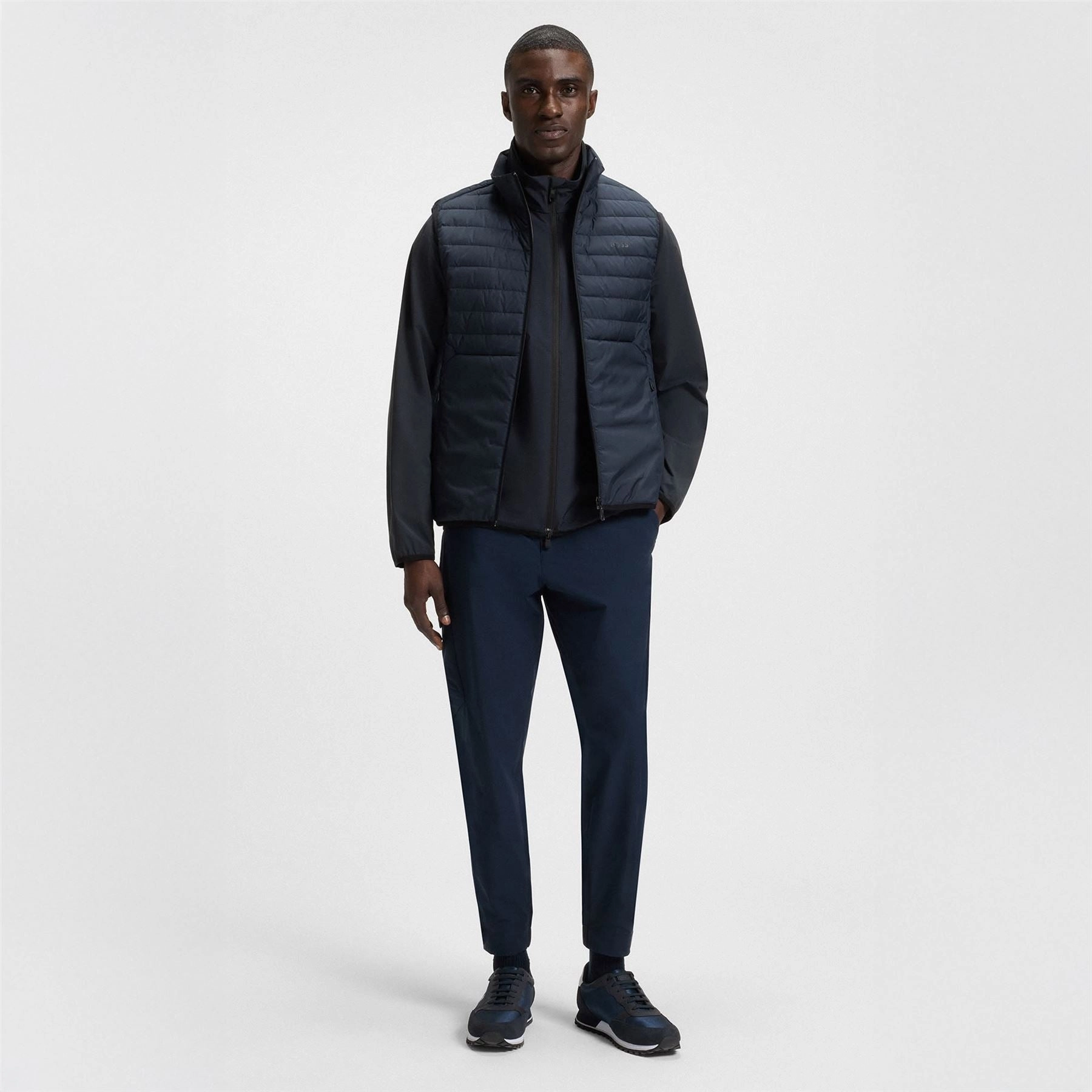 Putt Full Zip Lightweight Jacket Dark Blue Boss Men's Fashion