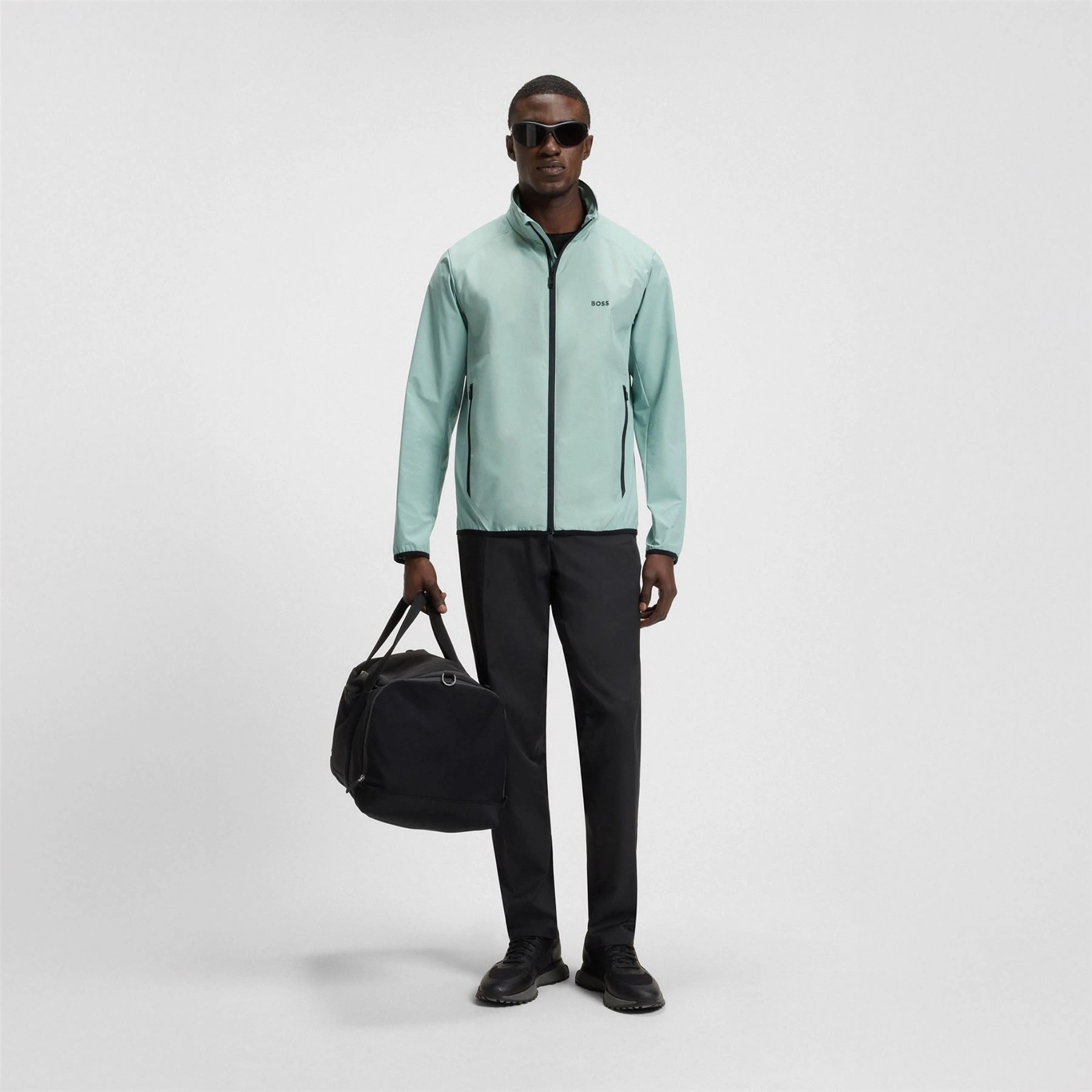 Putt Full Zip Lightweight Jacket Open Green Boss Men's Fashion