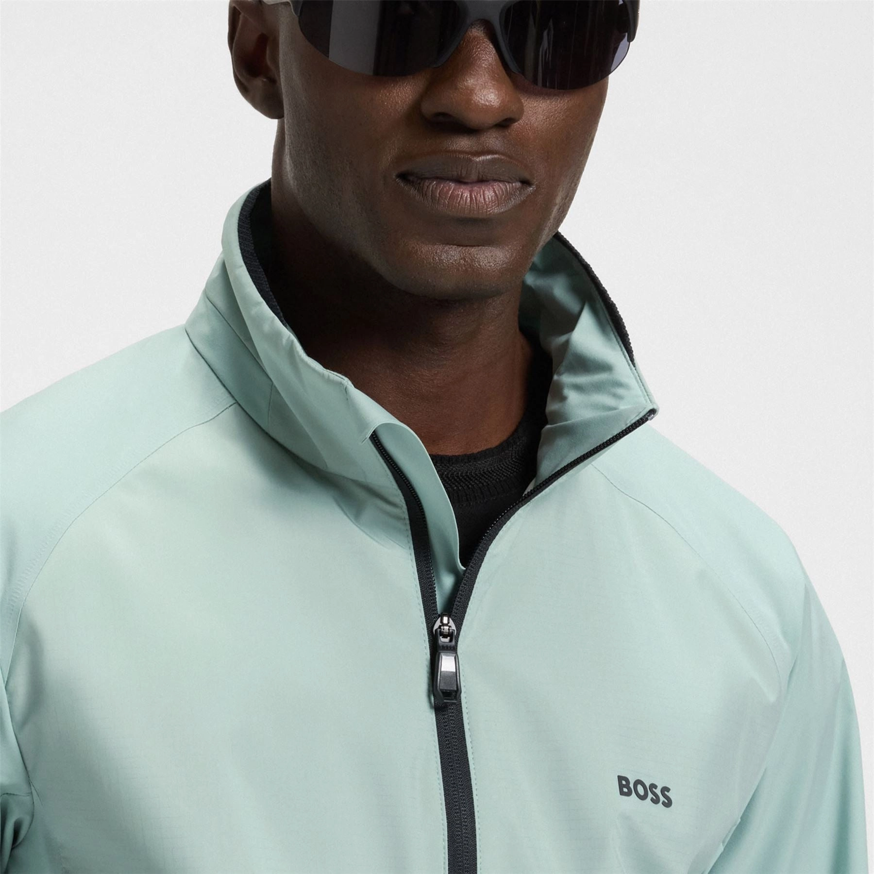 Putt Full Zip Lightweight Jacket Open Green Boss Men's Fashion