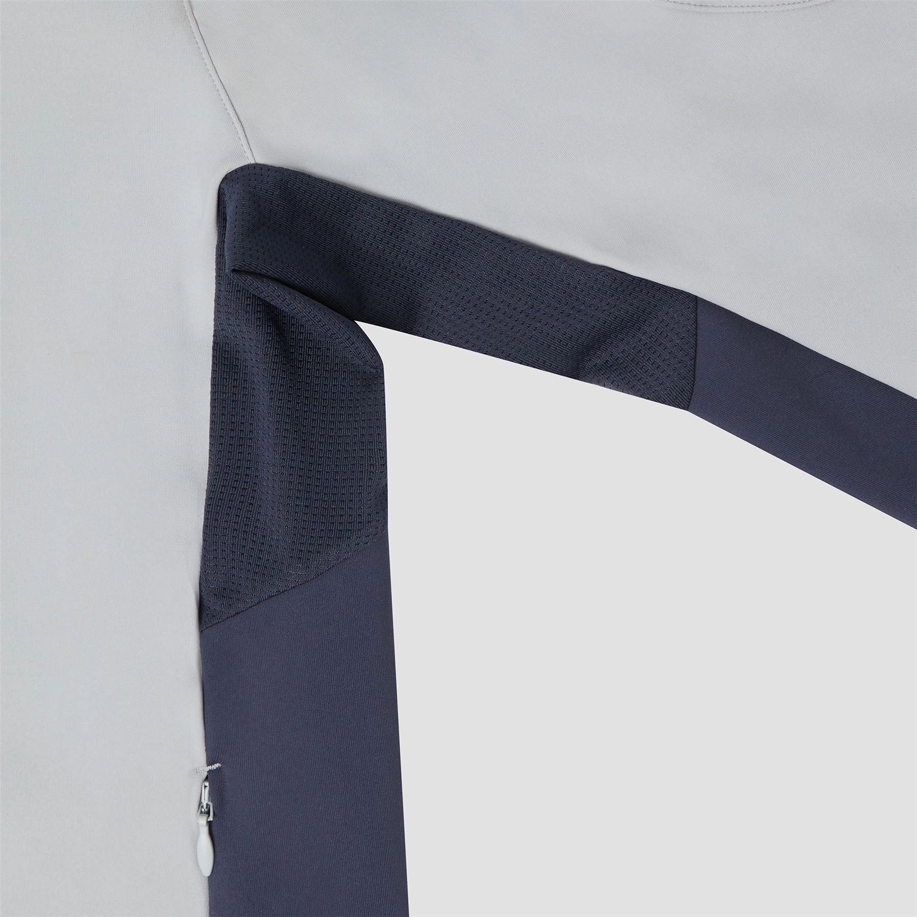 Quarter Zip Tech Mid Layer Sky Grey Manors Men's Classic Apparel