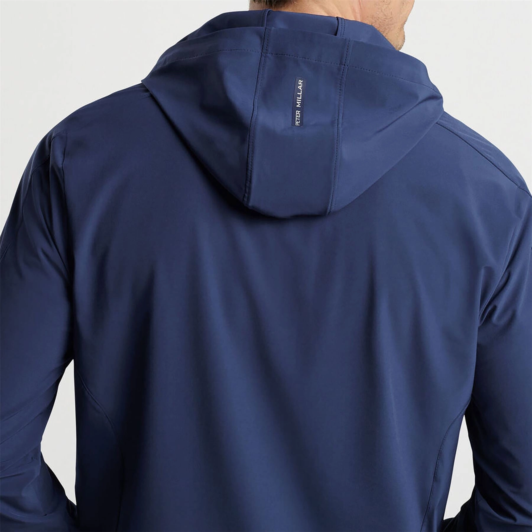 Quest Half Zip Hooded Jacket Navy Peter Millar Menswear Collection