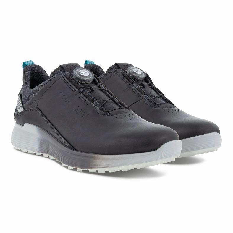 Ecco S-Three BOA Golf Shoes 102914 Athleisure Shoes, Neutral Tone Shoes