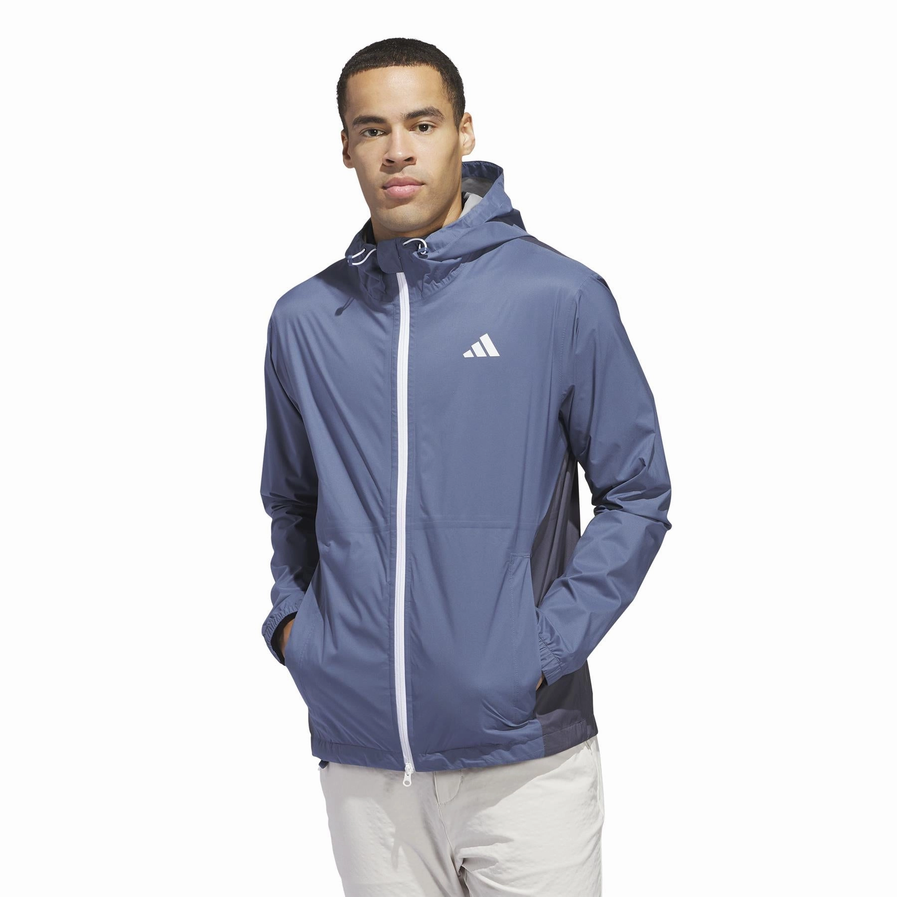 RAIN.RDY Hooded Lightweight Jacket Ink Adidas men's athletic apparel